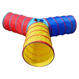 Homecute Foldable Kid's play Tunnel for Boys & Girls,3 Way Tunnel Multicolour-image-29