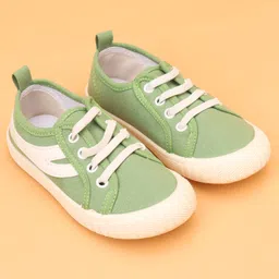 Cute Walk by Babyhug Lace Up Casual Shoes - Green-picture-12
