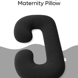 ADMIRAE Pregnancy Pillow | C-Shape, Maternity Pillows for Pregnancy Sleeping, Pregnancy Pillow for Women, Maternity Pillow with Ergonomic Design, Washable Velvet Cover-Gray-image-10