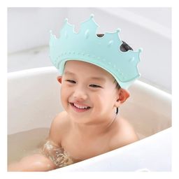 Ortis Baby Shampoo Shower Bathing Protection Bath Soft Cap Soft Adjustable Visor Hat - Sky Blue image 3