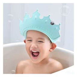Ortis Baby Shampoo Shower Bathing Protection Bath Soft Cap Soft Adjustable Visor Hat - Sky Blue image 4
