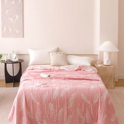 JC HOME Pink AC Room 233 GSM Double Bed Quilt-image-34
