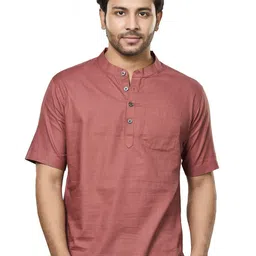 Authentics Men Striped Thread Work Kurta-image-8
