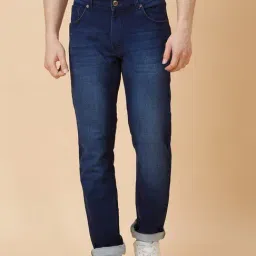Globus Dark Indigo Slim Fit Lightly Washed Jeans-image-1