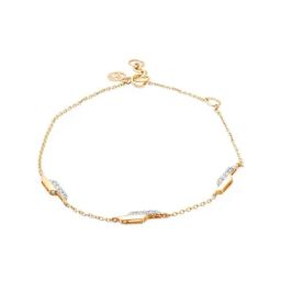 Mia by Tanishq Nature's Finest 14k Yellow Gold Abstract Beauty Diamond Bracelet-image-50