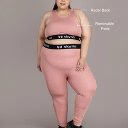 skyria Plus Size Full Coverage Removable Padding Workout Bra - 360 Degree Support image 5