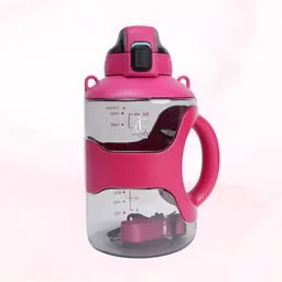 AGIS Magenta & Transparent Single Plastic Solid Water Bottle-image-11
