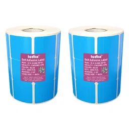 Tudko 30x30 mm 80 GSM 3 UP Self Adhesive Paper Label Blue (Pack of 2 Pcs)-image-83
