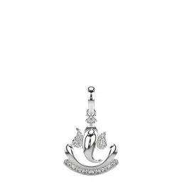 VALANOVA Women 18 Kt Gold Lab Grown Regular Pendant Diamond-image-59
