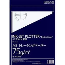 Kokuyo 420x297 mm A3 Tracing Paper for Monochrome Inkjet Printers and Plotters, SE-PIT78N-6