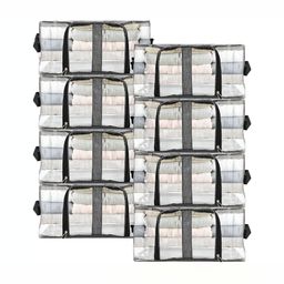 Panchhi Store Grey Set of 6 Reusable Multi-Utility Organisers-6
