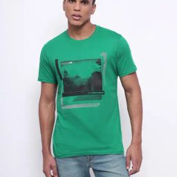 Lee Green Slim Fit Graphic Print Crew T-Shirt-picture-35