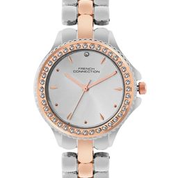 French Connection Women Embellished Dial & Stainless Steel Straps Analogue Watch FCN03D-32