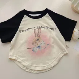 FOREVER FRIDAY Kids Girls Graphic Printed Round Neck Cotton T-shirt-image-26