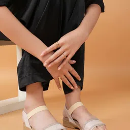 Mast & Harbour Women Embellished Open Toe Flats With Ethnic - Embellished-picture-23