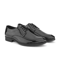 House of Pataudi Men Textured Lace Up Formal Derbys-21