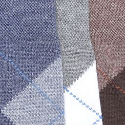 INVICTUS Men Set of 3 Patterned Above Ankle-Length Socks image 2