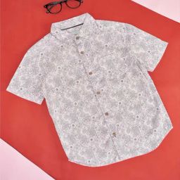 Pantaloons Junior Kids Pink Cotton Floral Print Shirt-image-55