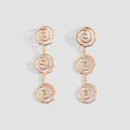 MANGO Circular Shaped Drop Earrings-11