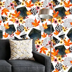 ArtzFolio Printed UV-Resistant Anti-Bacterial Watercolor Autumn Peel & Stick Wallpaper-image-62
