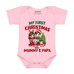 Arvesa My First Christmas Printed Bodysuit-49