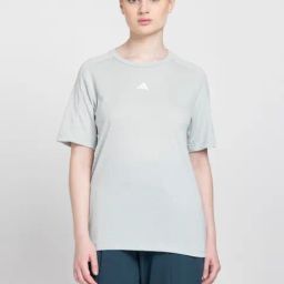 adidas Grey Logo Print T-Shirt-picture-29