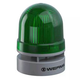 Werma Sounder Beacon EvoSIGNAL Mini Series Green 12 V AC/DC IP66 Base Mount 95dB at 1 Metre, 460.210.74-image-110