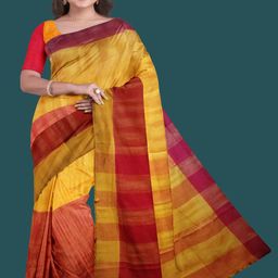 ASHMITAS COLLECTION Multi Pure Cotton Khadi Sarees-image-0