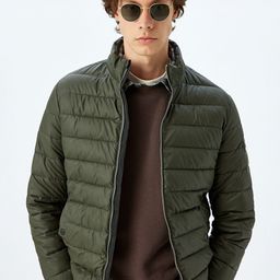 Koton Men Puffer Jacket with Embroidered-picture-26