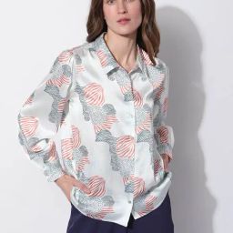 Vero Moda White Printed Shirt-image-42