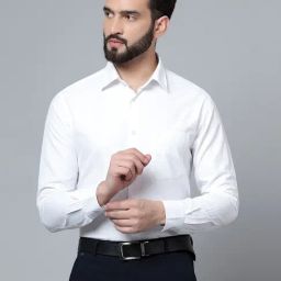 Cantabil White Regular Fit Shirt-image-91