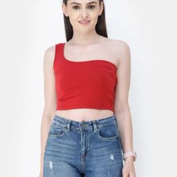 Cation Maroon Crop Top-image-84