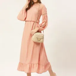 DODO & MOA Peach Maxi Dress-picture-12