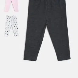 MINIKLUB Kids Multicolor Printed Leggings (Pack Of 3)-image-74