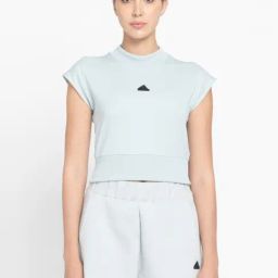 adidas Off-White Logo Print Sports T-Shirt-image-79