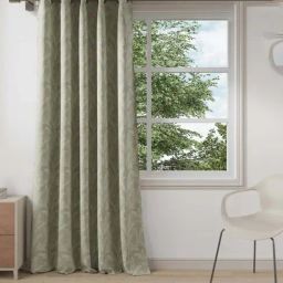 DDecor Green Abstract Polyester 7 ft Door Curtain-image-87