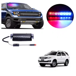 Cartronics 8 LED  Red Blue  Police Flasher Light  for Toyota Fortuner-image-85