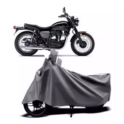 Auto Pearl Two Wheeler Cover with Bag for Yamaha W800 BS6, Silver-image-41