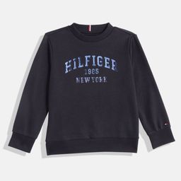Tommy Hilfiger Boys Brand Logo Metallic Effect Sweatshirt-image-3