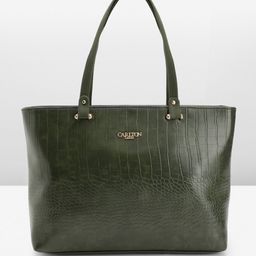 Carlton London Textured Structured Tote Bag-23
