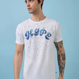 Status Quo Men Regular Fit Typography Printed Round Neck T-shirt-image-56