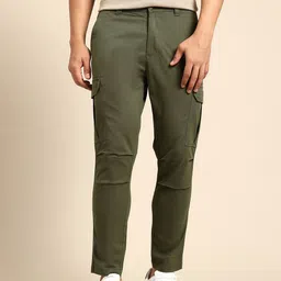 United Colors of Benetton Men Mid-Rise Relaxed Fit Cargos-image-93