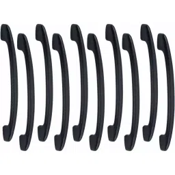 Atom Zinc Black Matte Finish Cabinet/Drawer Handle, CH-ZN-554-BM-06-110 (Pack of 10)-picture-2