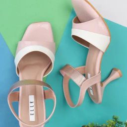 Elle Women's Peach Ankle Strap Stilettos-51