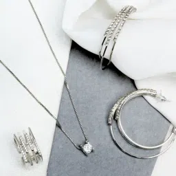 Joker & Witch Silver Cashmere Jewellery Set-image-27