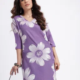 Anouk Rustic Floral Print Straight Kurta-picture-26