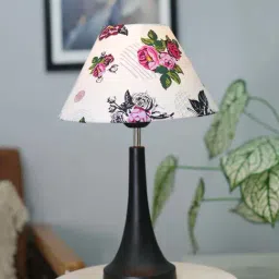 Homesake Rose Multicolor Metal Table Lamp with B22 Holder-15