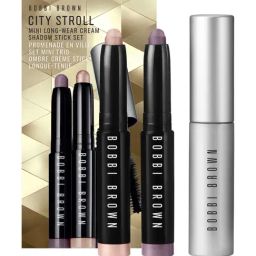 Bobbi Brown City Stroll Mini Long-Wear Cream Shadow Stick Set with Mascara - Pack of 3-image-2