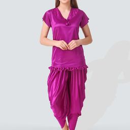 Romaisa Women Magenta Night suit-image-53