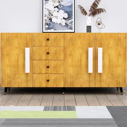 HEXA RED Multipurpose Storage Cabinet & Sideboard Cabinet-image-1